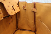 画像をギャラリービューアに読み込む, HERMES/エルメス バーキン25 オーストリッチ ナチュラル □N刻印 ハンドバッグ 700040126