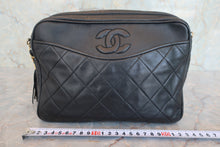 画像をギャラリービューアに読み込む, CHANEL/シャネル マトラッセフリンジチェーンショルダーバッグ ラムスキン ブラック/ゴールド金具 ショルダーバッグ 800070123