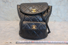 將圖片載入圖庫檢視器 CHANEL/シャネル マトラッセチェーンリュック ラムスキン ブラック/ゴールド金具 リュック 800030206