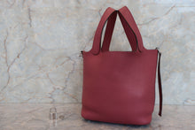 Load image into Gallery viewer, HERMES PICOTIN LOCK PM Clemence leather Bois de rose □O Engraving Hand bag 700040211