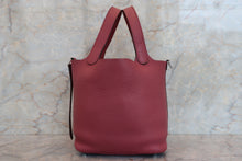 Load image into Gallery viewer, HERMES PICOTIN LOCK PM Clemence leather Bois de rose □O Engraving Hand bag 700040211