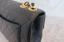 画像をギャラリービューアに読み込む, CHANEL/シャネル 中マトラッセシングルフラップチェーンショルダーバッグ ラムスキン ブラック/ゴールド金具 ショルダーバッグ 700080154