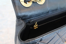 画像をギャラリービューアに読み込む, CHANEL/シャネル 中マトラッセシングルフラップチェーンショルダーバッグ ラムスキン ブラック/ゴールド金具 ショルダーバッグ 700080154