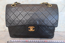 將圖片載入圖庫檢視器 CHANEL/シャネル マトラッセWフラップWチェーンショルダーバッグ ラムスキン ブラック/ゴールド金具 ショルダーバッグ 700090157