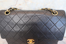 將圖片載入圖庫檢視器 CHANEL/シャネル マトラッセWフラップWチェーンショルダーバッグ ラムスキン ブラック/ゴールド金具 ショルダーバッグ 700090157