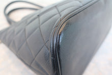 画像をギャラリービューアに読み込む, CHANEL/シャネル 復刻トート キャビアスキン ブラック/シルバー金具 トートバッグ 800010031