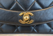 画像をギャラリービューアに読み込む, CHANEL/シャネル ダイアナマトラッセチェーンショルダーバッグ ラムスキン ブラック/ゴールド金具 ショルダーバッグ 800040033