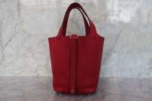 画像をギャラリービューアに読み込む, HERMES/エルメス ピコタンロックPM トリヨンクレマンス ルージュガランス □R刻印 ハンドバッグ 700100137