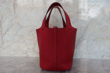 画像をギャラリービューアに読み込む, HERMES/エルメス ピコタンロックPM トリヨンクレマンス ルージュガランス □R刻印 ハンドバッグ 700100137