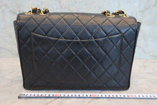 将图片加载到图库查看器,CHANEL/香奈儿 中号CF 单盖包 双链条包 羊皮 Black/Gold hadware(黑色/金色金属) 肩背包 800040030