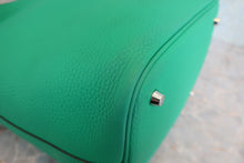 Load image into Gallery viewer, HERMES PICOTIN LOCK Eclat MM Clemence leather/Swift leather Menthe/Vert bosphore Z Engraving Hand bag 800050145
