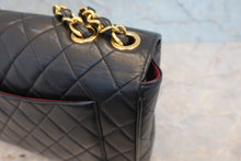 将图片加载到图库查看器,CHANEL/香奈儿 中号CF 单盖包 双链条包 羊皮 Black/Gold hadware(黑色/金色金属) 肩背包 800040030