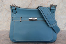 画像をギャラリービューアに読み込む, HERMES/エルメス ジプシエール34 トリヨンクレマンス ブルージーン □L刻印 ショルダーバッグ 700110009