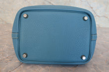 画像をギャラリービューアに読み込む, HERMES/エルメス ピコタンPM トリヨンクレマンス ブルージーン □H刻印 ハンドバッグ 800020218