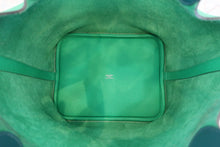 Load image into Gallery viewer, HERMES PICOTIN LOCK Eclat MM Clemence leather/Swift leather Menthe/Vert bosphore Z Engraving Hand bag 800050145