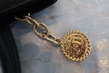 Load image into Gallery viewer, CHANEL Medallion Tote Caviar skin Black/Gold hadware Tote bag 700080156