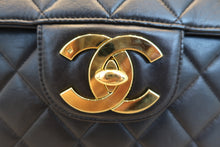 将图片加载到图库查看器,CHANEL/香奈儿 中号CF 单盖包 双链条包 羊皮 Black/Gold hadware(黑色/金色金属) 肩背包 800040030