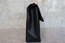 將圖片載入圖庫檢視器 CHANEL/シャネル 中マトラッセシングルフラップチェーンショルダーバッグ ラムスキン ブラック/ゴールド金具 ショルダーバッグ 700090200