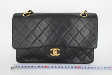 画像をギャラリービューアに読み込む, CHANEL/シャネル マトラッセWフラップWチェーンショルダーバッグ ラムスキン ブラック/ゴールド金具 ショルダーバッグ 800090229