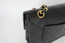 画像をギャラリービューアに読み込む, CHANEL/シャネル マトラッセWフラップWチェーンショルダーバッグ ラムスキン ブラック/ゴールド金具 ショルダーバッグ 800090229