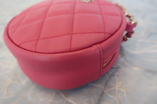 画像をギャラリービューアに読み込む, CHANEL/シャネル マトラッセラウンドチェーンショルダーバッグ ラムスキン ピンク/ゴールド金具 ショルダーバッグ 800010134