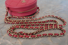 画像をギャラリービューアに読み込む, CHANEL/シャネル マトラッセラウンドチェーンショルダーバッグ ラムスキン ピンク/ゴールド金具 ショルダーバッグ 800010134
