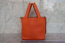 画像をギャラリービューアに読み込む, HERMES/エルメス ピコタンロックMM トリヨンクレマンス オレンジ □N刻印 ハンドバッグ 700100185