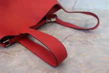 Load image into Gallery viewer, HERMES PICOTIN LOCK MM Clemence leather Rouge casaque X Engraving Hand bag 700040065
