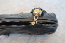 画像をギャラリービューアに読み込む, CHANEL/シャネル ココマークフリンジチェーンショルダーバッグ ラムスキン ブラック/ゴールド金具 ショルダーバッグ 800010064
