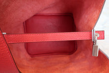 Load image into Gallery viewer, HERMES PICOTIN LOCK MM Clemence leather Rouge casaque X Engraving Hand bag 700040065