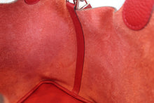 Load image into Gallery viewer, HERMES PICOTIN LOCK MM Clemence leather Rouge casaque X Engraving Hand bag 700040065