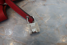 Load image into Gallery viewer, HERMES PICOTIN LOCK MM Clemence leather Rouge casaque X Engraving Hand bag 700040065