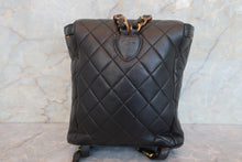画像をギャラリービューアに読み込む, CHANEL/シャネル マトラッセチェーンリュック ラムスキン ブラック/ゴールド金具 リュック 700080162