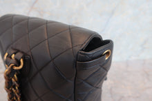Load image into Gallery viewer, CHANEL Matelasse Chain back pack Lambskin Black/Gold hadware Back pack 700080162