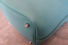 画像をギャラリービューアに読み込む, HERMES/エルメス ピコタンロックタッチPM トリヨンクレマンス/ヴォースイフト ブルーアトール T刻印 ハンドバッグ 800020142