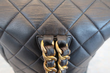 Load image into Gallery viewer, CHANEL Matelasse Chain back pack Lambskin Black/Gold hadware Back pack 700080162