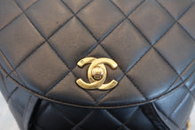 Load image into Gallery viewer, CHANEL Matelasse Chain back pack Lambskin Black/Gold hadware Back pack 700080162