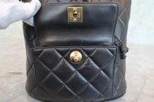 画像をギャラリービューアに読み込む, CHANEL/シャネル マトラッセチェーンリュック ラムスキン ブラック/ゴールド金具 リュック 700080162