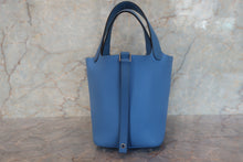 画像をギャラリービューアに読み込む, HERMES/エルメス ピコタンロックタッチPM トリヨンクレマンス/ヴォースイフト ブルーパラダイス ハンドバッグ T刻印 700110008