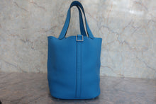 画像をギャラリービューアに読み込む, HERMES/エルメス ピコタンロックGM トリヨンクレマンス ブルーザンジバル X刻印 ハンドバッグ 800020206