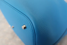 画像をギャラリービューアに読み込む, HERMES/エルメス ピコタンロックGM トリヨンクレマンス ブルーザンジバル X刻印 ハンドバッグ 800020206