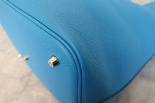 画像をギャラリービューアに読み込む, HERMES/エルメス ピコタンロックGM トリヨンクレマンス ブルーザンジバル X刻印 ハンドバッグ 800020206