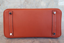 Load image into Gallery viewer, HERMES BIRKIN 30 Ardennes leather Brique Hand bag 700090212