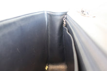 Load image into Gallery viewer, CHANEL Medium Matelasse Single flap chain shoulder bag Caviar skin Navy/Silver hadware Shoulder bag 700080164