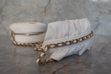 Load image into Gallery viewer, CHANEL Matelasse round chain shoulder bag Lambskin White/Gold hadware Shoulder bag 600100148