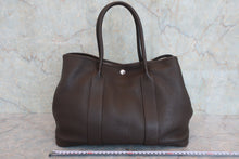 Load image into Gallery viewer, HERMES GARDEN PARTY PM Negonda leather Chocolat □R Engraving Tote bag 800050142