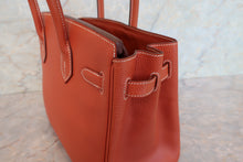 Load image into Gallery viewer, HERMES BIRKIN 30 Ardennes leather Brique Hand bag 700090212