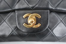Load image into Gallery viewer, CHANEL Matelasse Double Flap Double Chain shoulder bag Lambskin Black/Gold hardware Shoulder bag 800090051