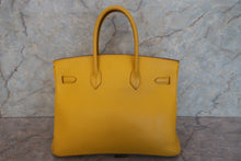 Load image into Gallery viewer, HERMES BIRKIN 35 Clemence leather Jaune □G Engraving Hand bag 700070165