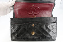 Load image into Gallery viewer, CHANEL Matelasse Double Flap Double Chain shoulder bag Lambskin Black/Gold hardware Shoulder bag 800090051